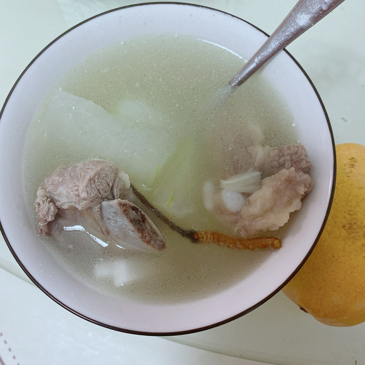 排骨冬瓜炖虫草的做法