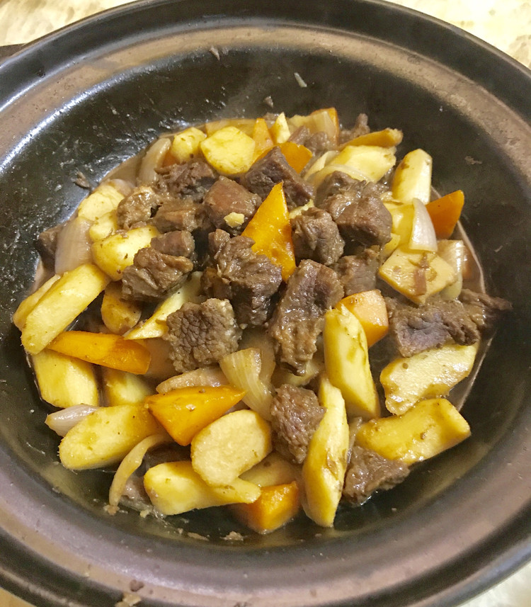 山药焖牛肉的做法