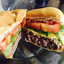 最正宗美式汉堡（多汁）Half pound burger