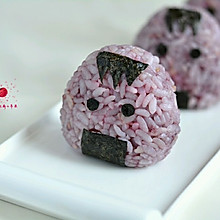 樱桃果酱爆浆紫薯饭团﻿#莓汁莓味#