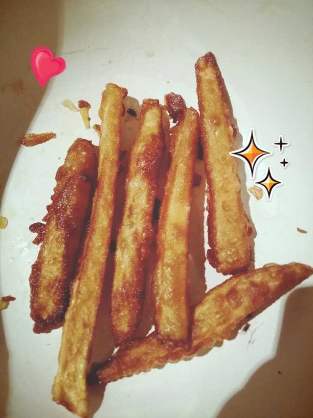 炸红薯条的做法