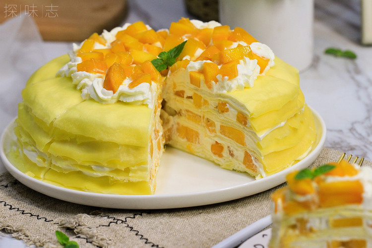 超足料的芒果千层蛋糕的做法