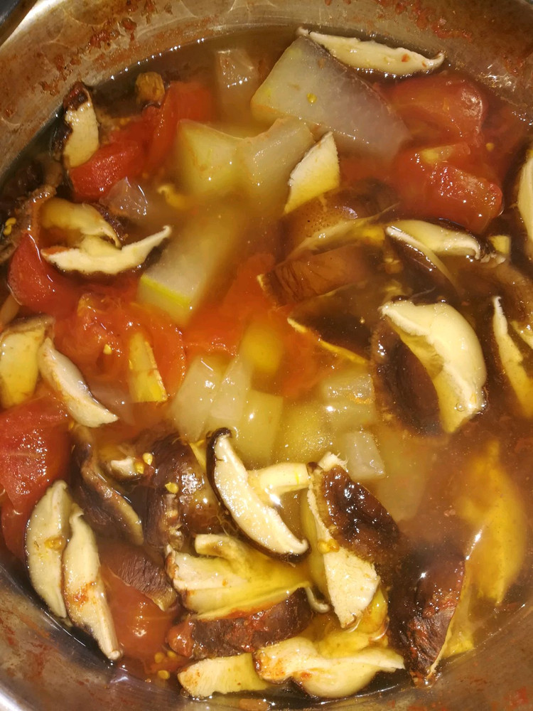 番茄冬瓜香菇汤的做法