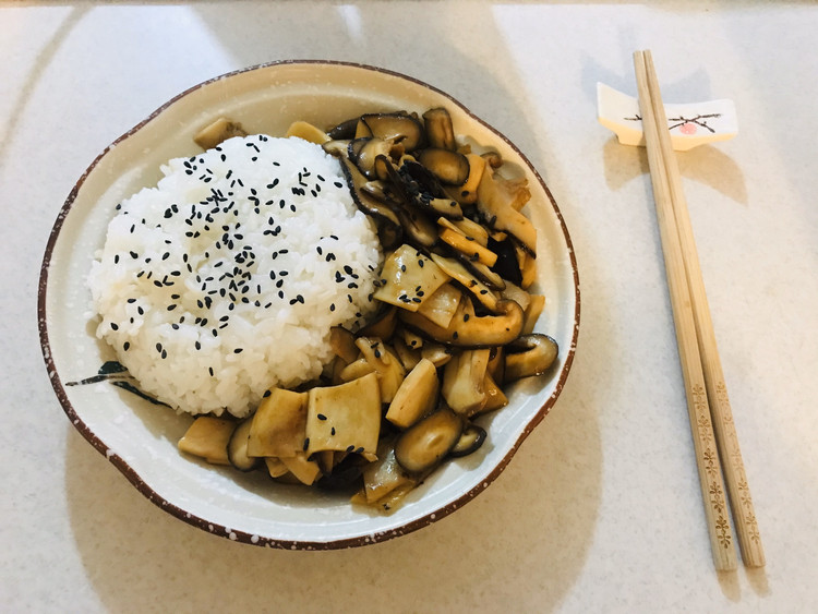 中餐 鲍汁双菇饭的做法