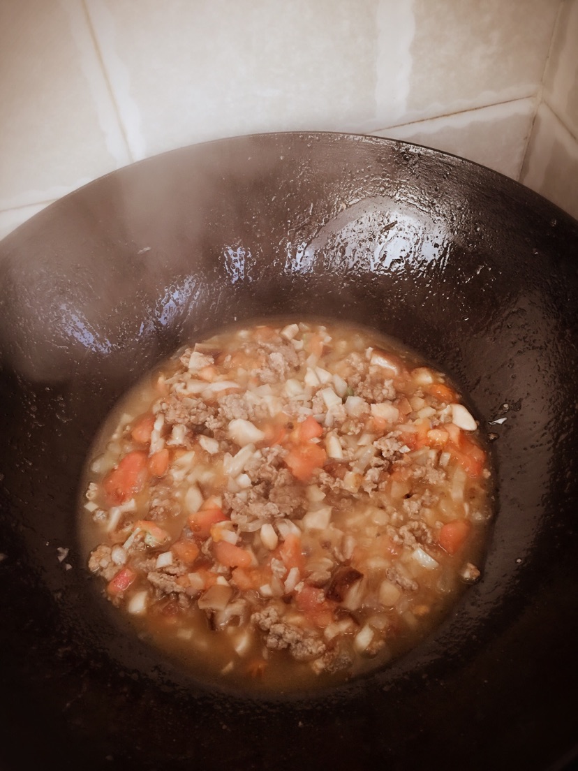 蘑菇肉酱意大利面的做法图解5