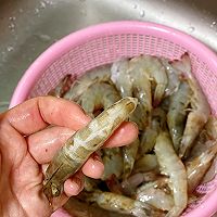 蒜蓉炒大虾的做法图解2