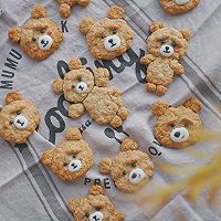 能吃的泰迪熊，燕麦小熊饼干的做法图解8