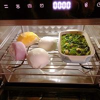 #换着花样吃早餐#瑶柱菠菜蒸糕的做法图解4