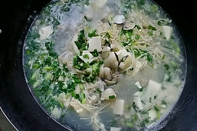 白贝豆腐汤