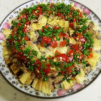 蚝油蒜蓉蒸腐竹粉丝的做法图解7