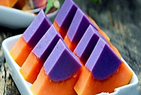 紫薯木瓜布丁的做法