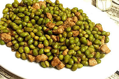 毛豆炒肉