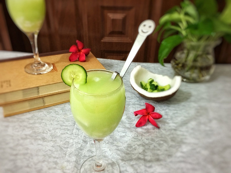 黄瓜椰子汁的做法