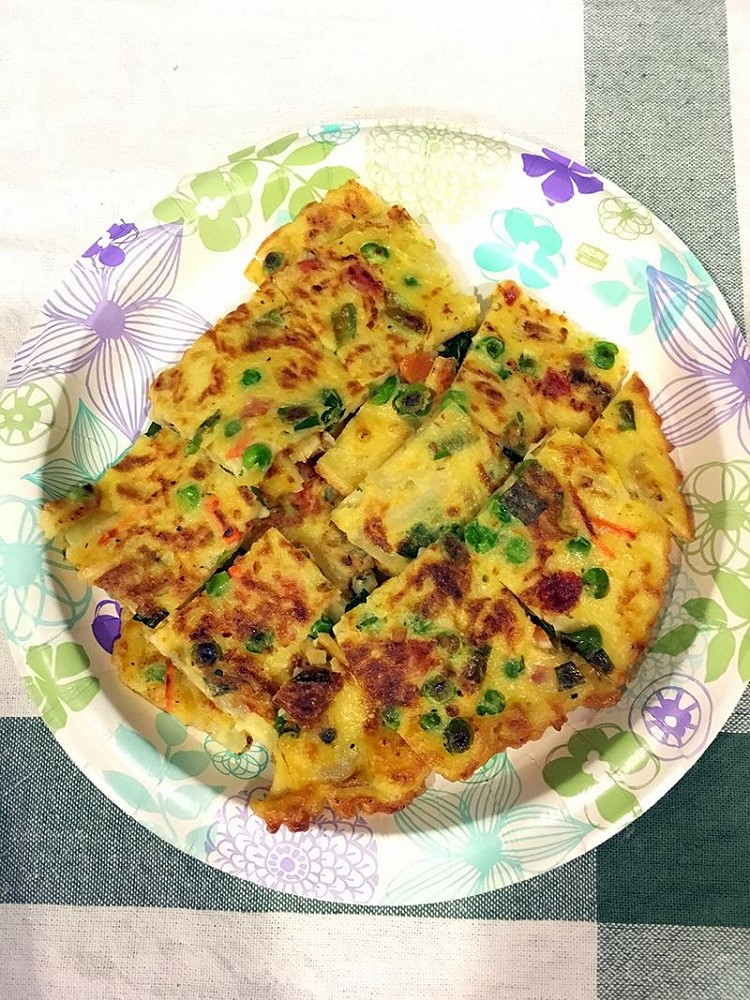 “中式风味”的海鲜饼的做法