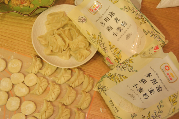 手工燕麦皮饺子的做法