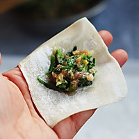  猪肉荠菜云吞#春天肉菜这样吃#的做法图解9