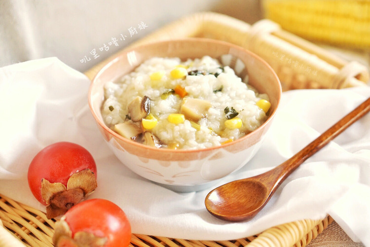 杂蔬白米粥-一人食的做法