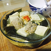 肉丸海带豆腐汤的做法图解7