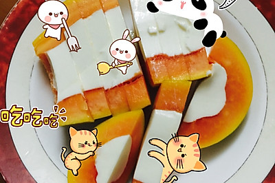 木瓜奶冻