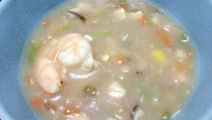 海鲜鸡胸杂米粥