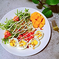 #吃出健康，解决假胖#营养健康的轻美食~时蔬沙拉的做法图解6