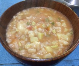 番茄土豆疙瘩汤的做法