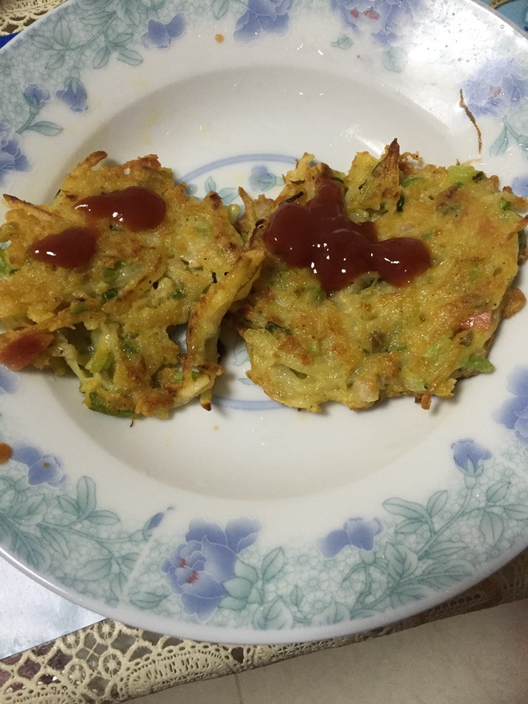 土豆丝蔬菜饼的做法