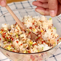 宝宝辅食 时蔬火腿饭团的做法图解8