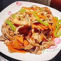 赤松茸炒鸡肉的做法图解7