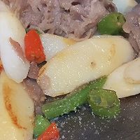 【快手菜】山药炒牛肉的做法图解6