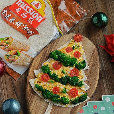 圣诞花样美食～鸡蛋沙拉圣诞树