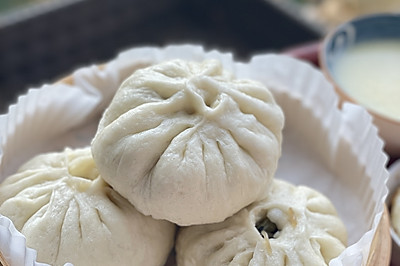 豆角粉丝菜包