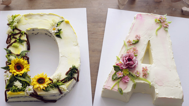来自春天的浪漫-字母蛋糕的做法