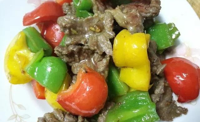 彩椒牛肉