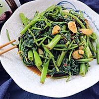 香菇酱炒空心菜的做法图解6