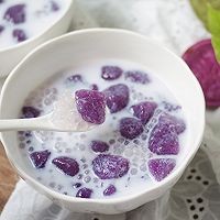 紫薯芋圆椰汁西米露的做法图解18