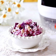 #520，美食撩动TA的心！#紫薯花生双米饭