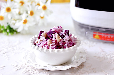 紫薯花生双米饭