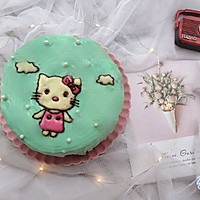 可爱的HelloKitty蛋糕的做法图解13