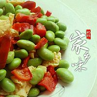 灰灰的鸡蛋毛豆米的做法图解2