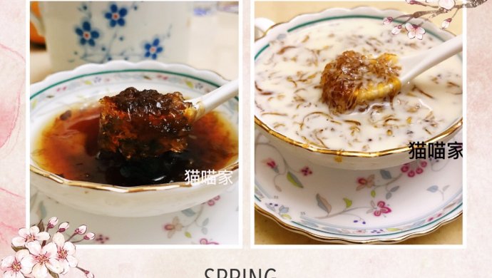 红枣牛奶炖燕窝