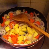 健康素咖喱炖的做法图解2