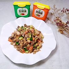 #名厨汁味，圆中秋美味#酱爆杏鲍菇肉丁