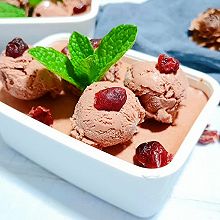 #莓语健康日记#蔓越莓巧克力冰淇淋球