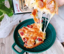 #2021趣味披萨组——芝香“食”趣#快手披萨的做法