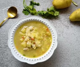 土豆蛤蜊肉疙瘩汤的做法