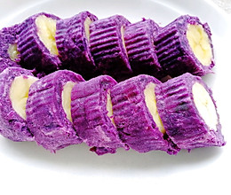 紫薯香蕉卷的做法