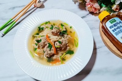 金针菇牛肉丸汤