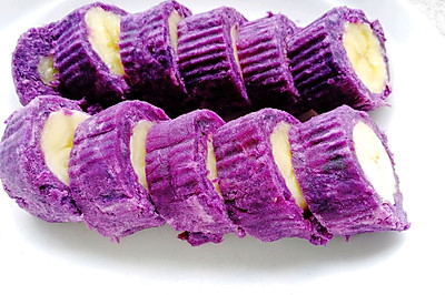 紫薯香蕉卷