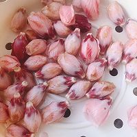 【花食】粉嫩木槿花炒蛋的做法图解3